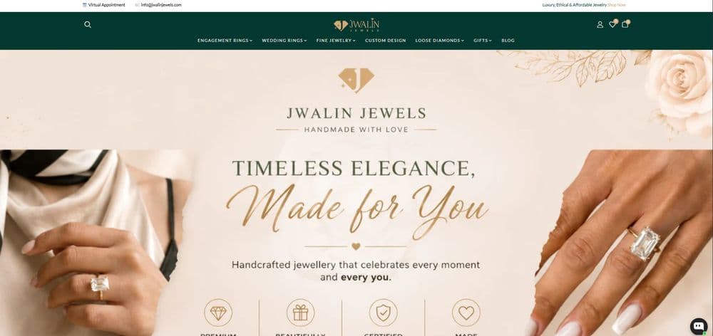 Jwalin Jewels interface preview