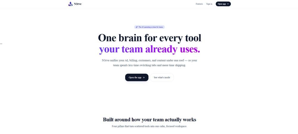N3rve interface preview